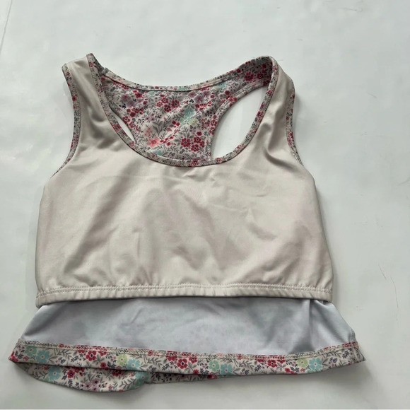 Evolution & creation athletic set Crop top racerback legging Snow Garden Floral - Picture 11 of 16